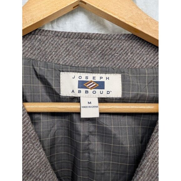 Joseph Abboud men's size medium brown wool blend suit vest button up K12 - Picture 2 of 10